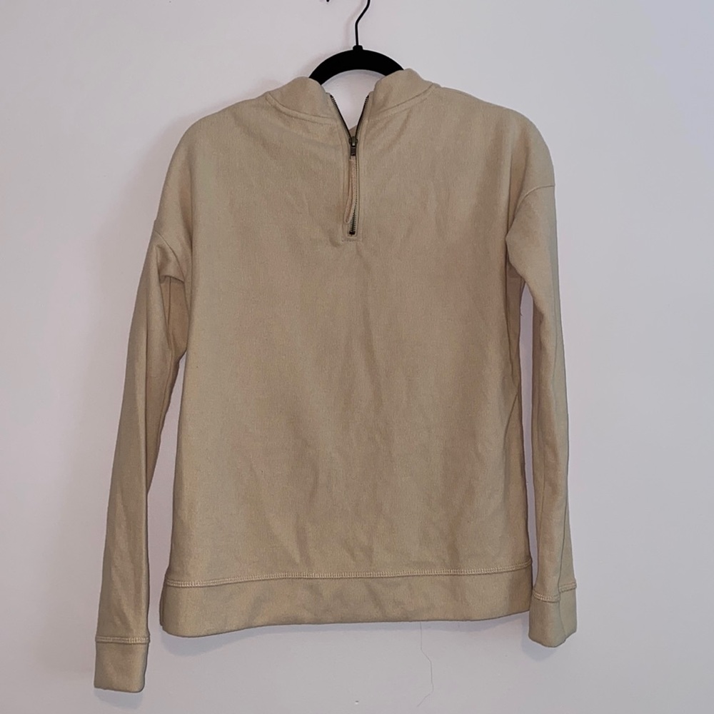 Light Pink Quarter-Zip Sweatshirt Size Medium